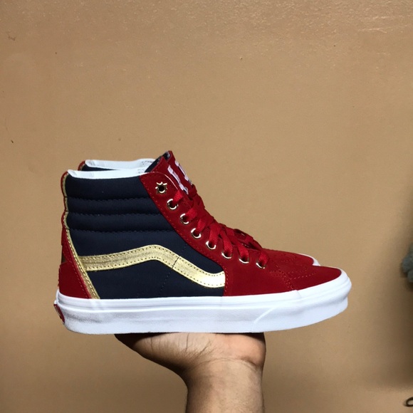 Vans X Marvel Limited Edition Sk8-Hi Captain Marvel - Picture 1 of 15